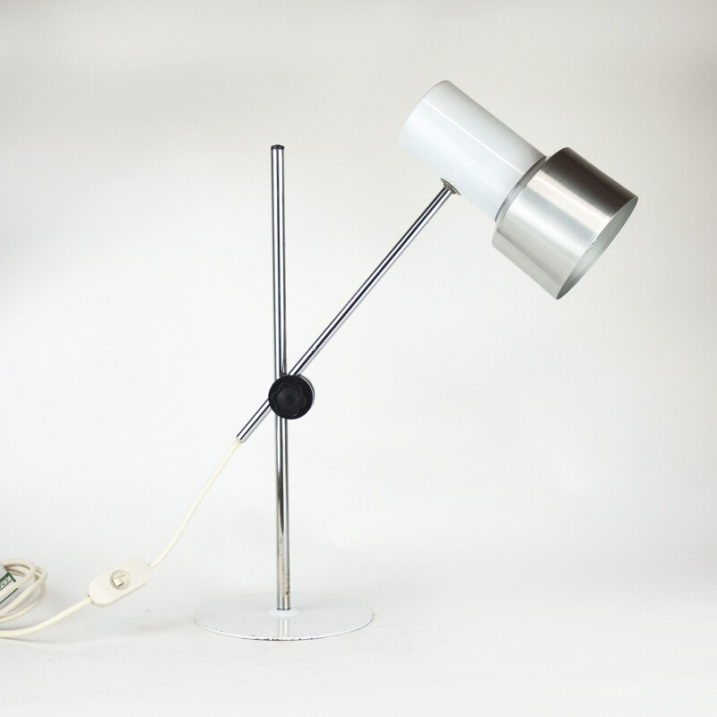 Vintage aluminum desk lamp by Prova, Italy 1960