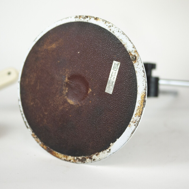 Lámpara de escritorio vintage de aluminio de Prova, Italia 1960