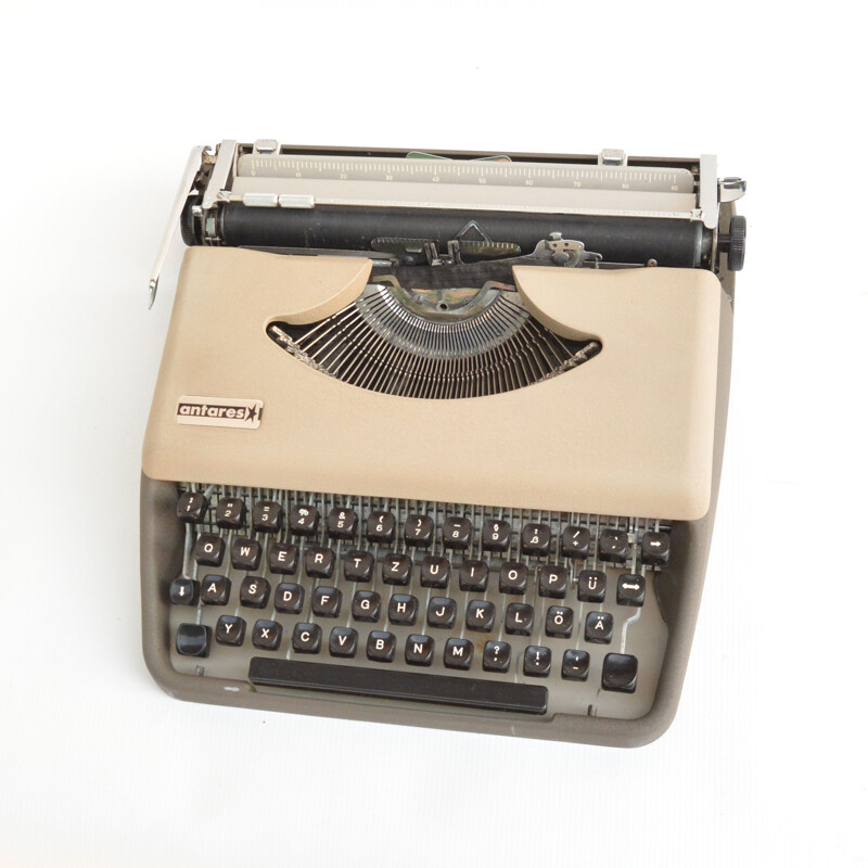 Vintage suitcase typewriter by Antares Parva, Italy 1970s