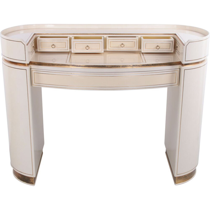 Hollywood Regency vintage dressing table by Arredoclassic, Italy 1970s