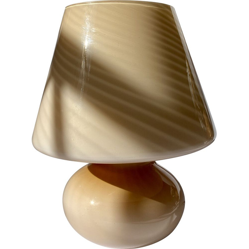 Vintage Murano glas swirl lamp, Italië 1970