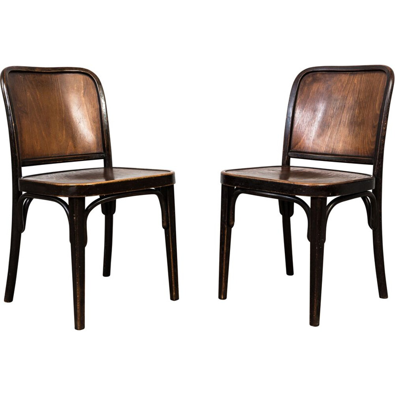 Pair of vintage Thonet A 811 chairs by Josef Hoffmann, 1930s