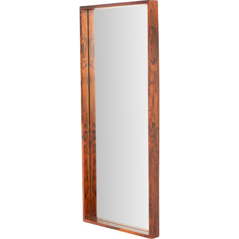 Vintage Danish rosewood mirror, 1960s