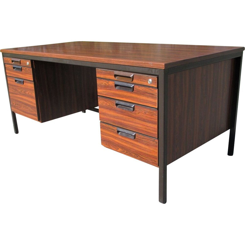 Vintage rosewood desk by Febrü, Germany 1970s