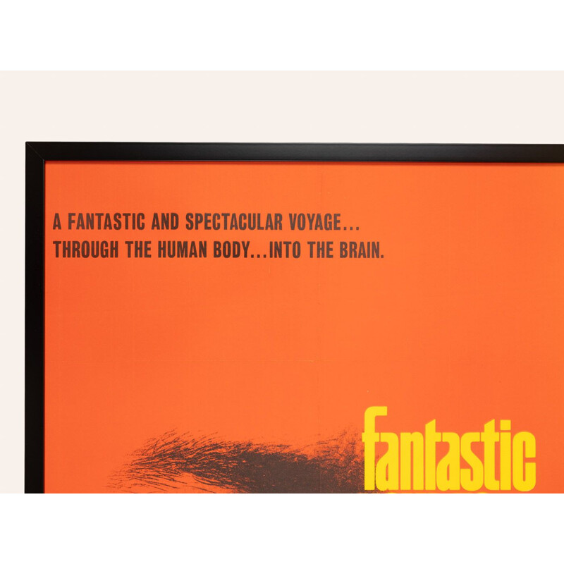 Vintage-Poster zum Film "Fantastische Reise" aus Holz, 1966