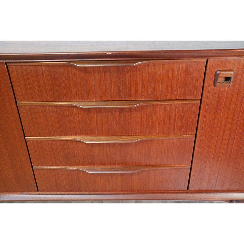 Scandinavian vintage solid teak sideboard, 1960