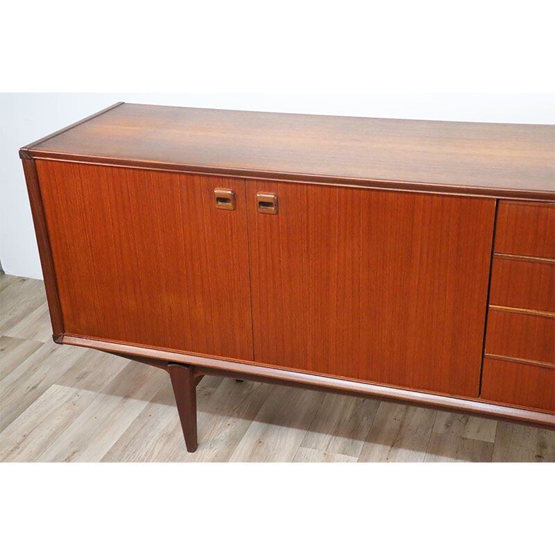 Scandinavian vintage solid teak sideboard, 1960