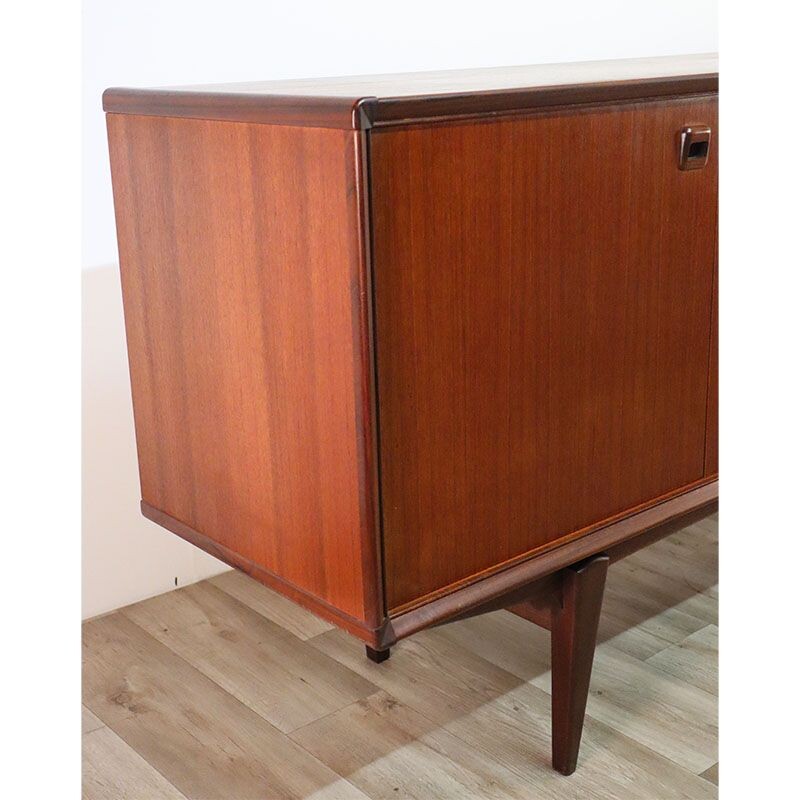 Enfilade scandinave vintage en teck massif, 1960