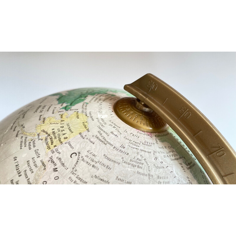 Vintage illuminated earth globe, Italy