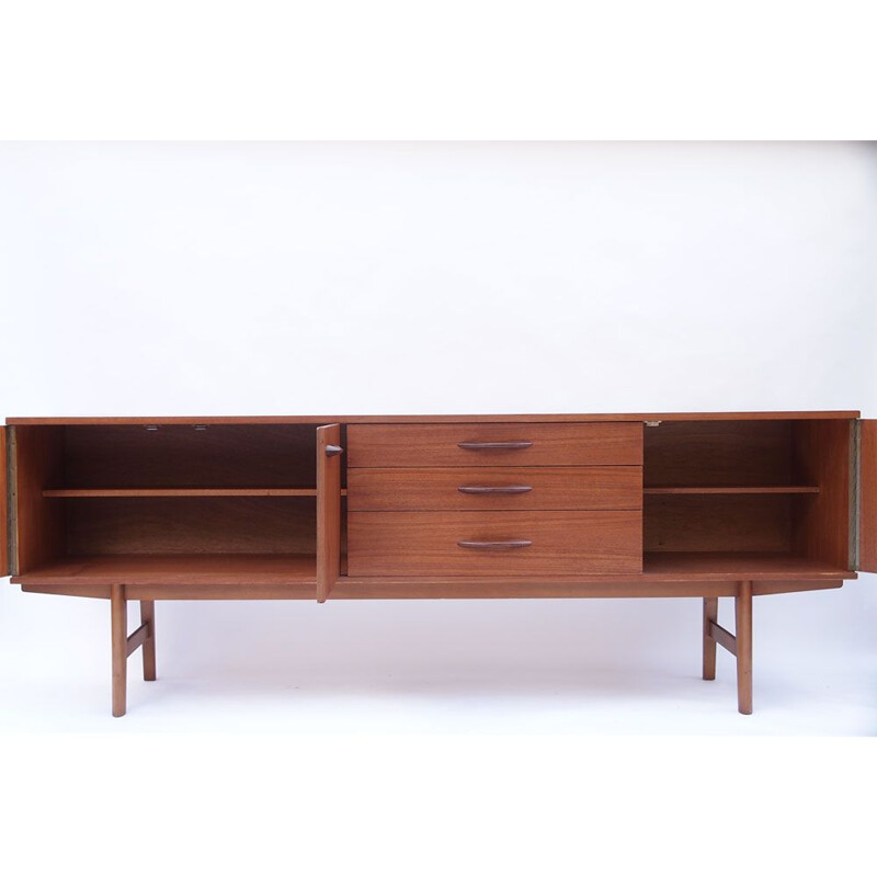 Avalon Scandinavian vintage sideboard in honey-brown teak