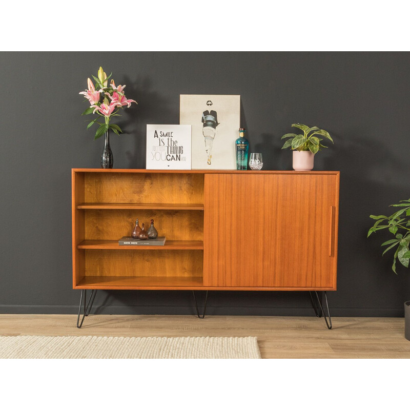 Vintage teak sideboard with a sliding door by WK Möbel, Germany 1960s