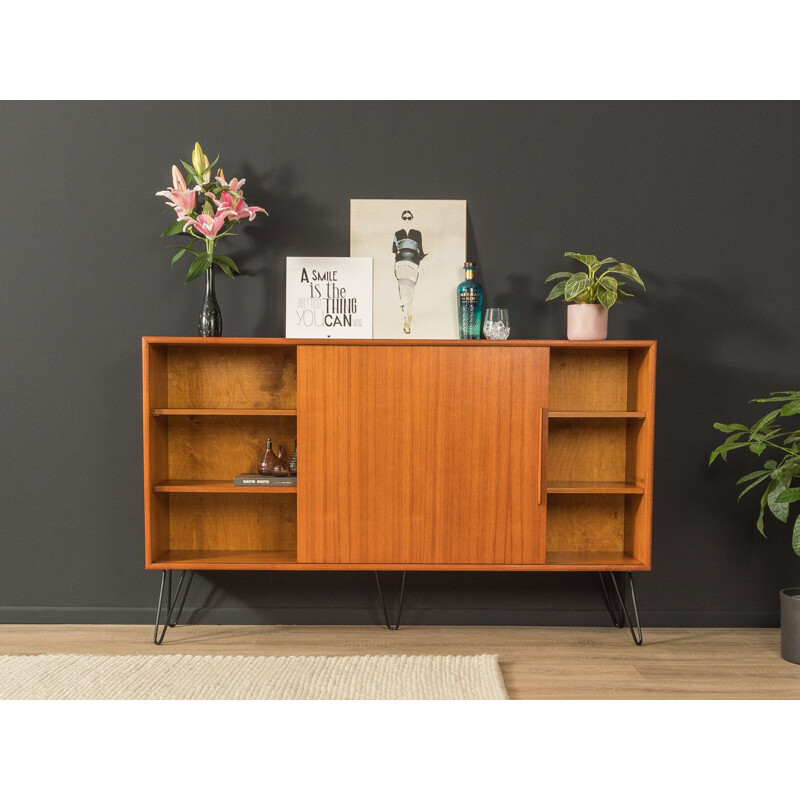 Vintage teak sideboard with a sliding door by WK Möbel, Germany 1960s