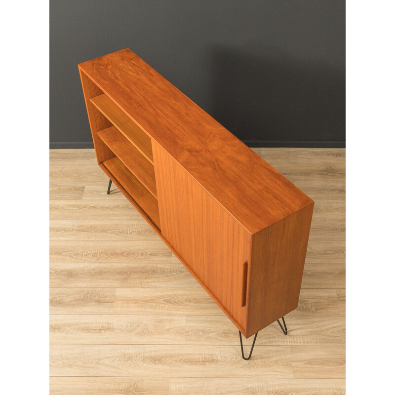 Vintage teak sideboard with a sliding door by WK Möbel, Germany 1960s