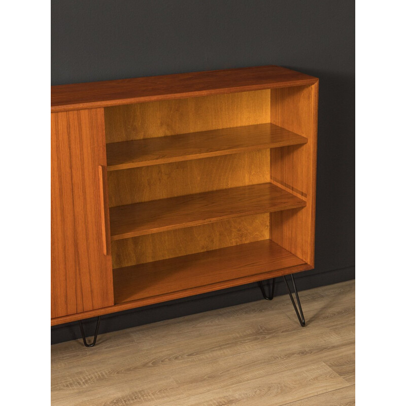 Vintage teak sideboard with a sliding door by WK Möbel, Germany 1960s