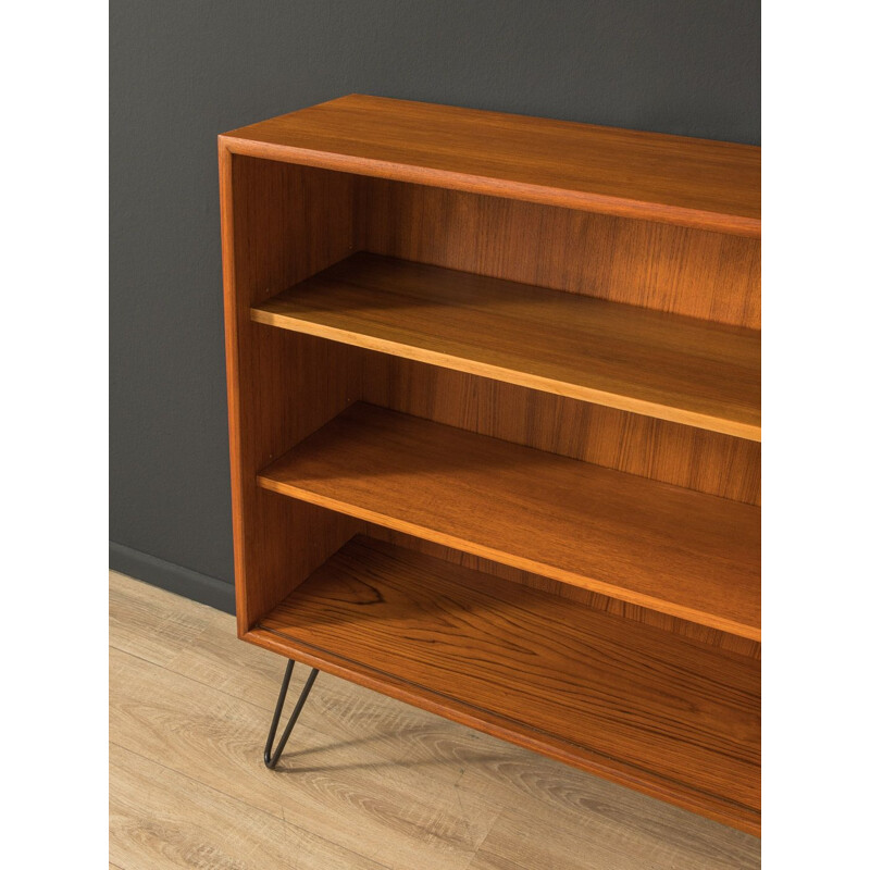 Mid century teak sideboard with a formica-coated sliding door by WK Möbel, Germany 1960s