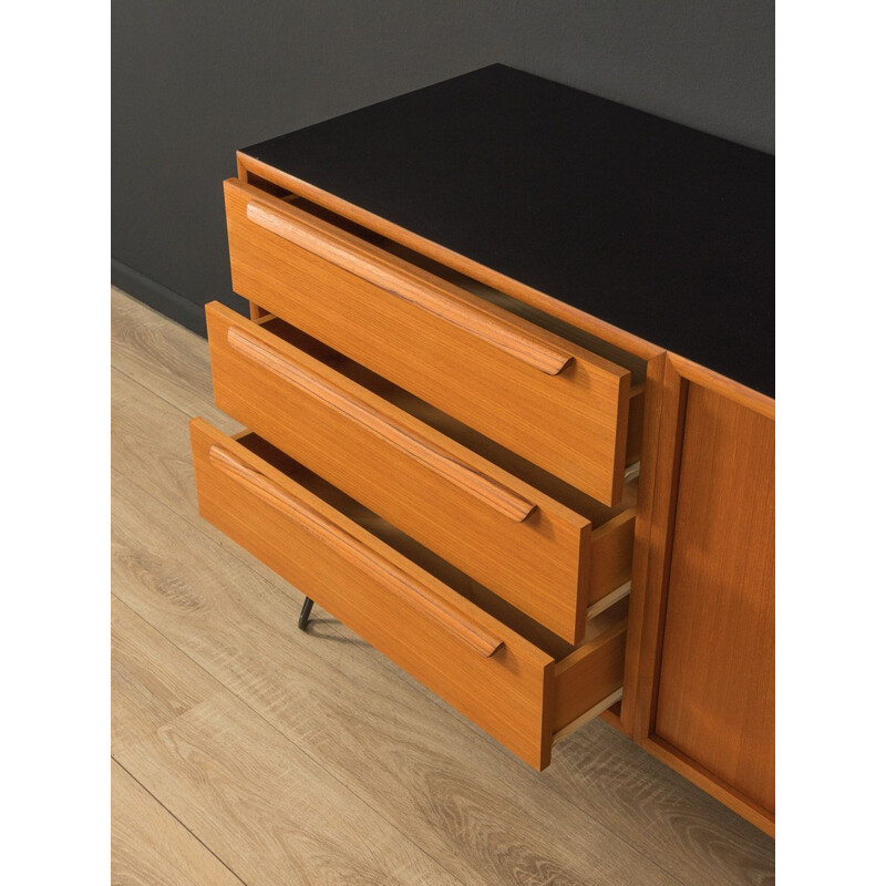 Vintage teak sideboard with three drawers by WK Möbel, Germany 1960s