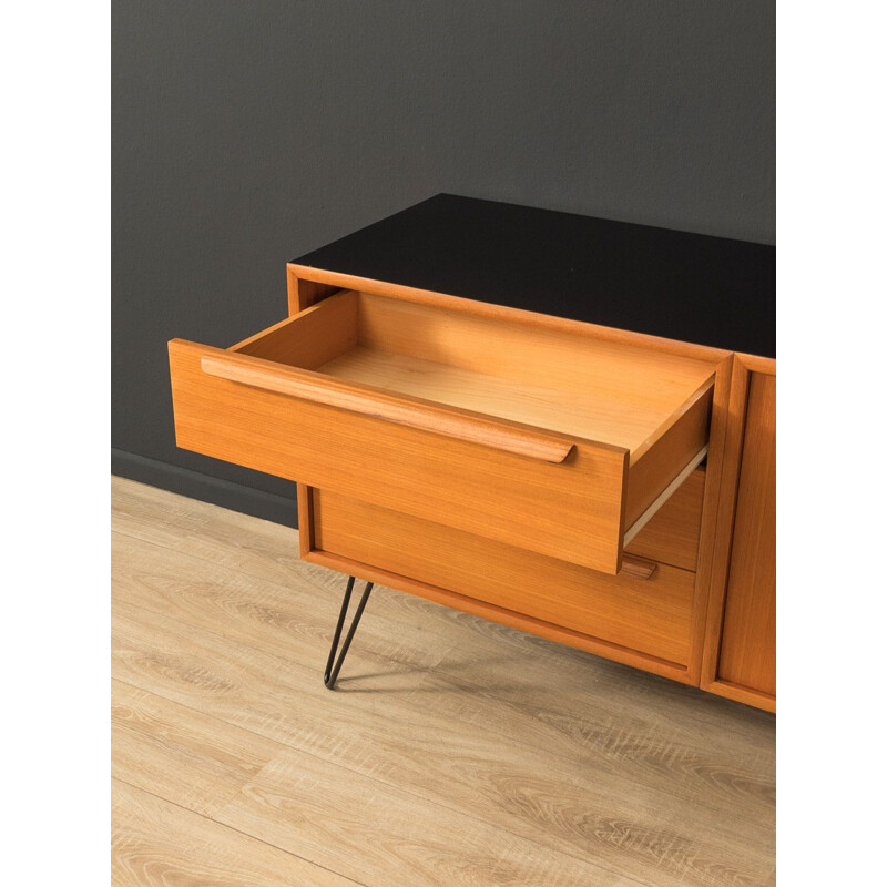 Vintage teak sideboard with three drawers by WK Möbel, Germany 1960s