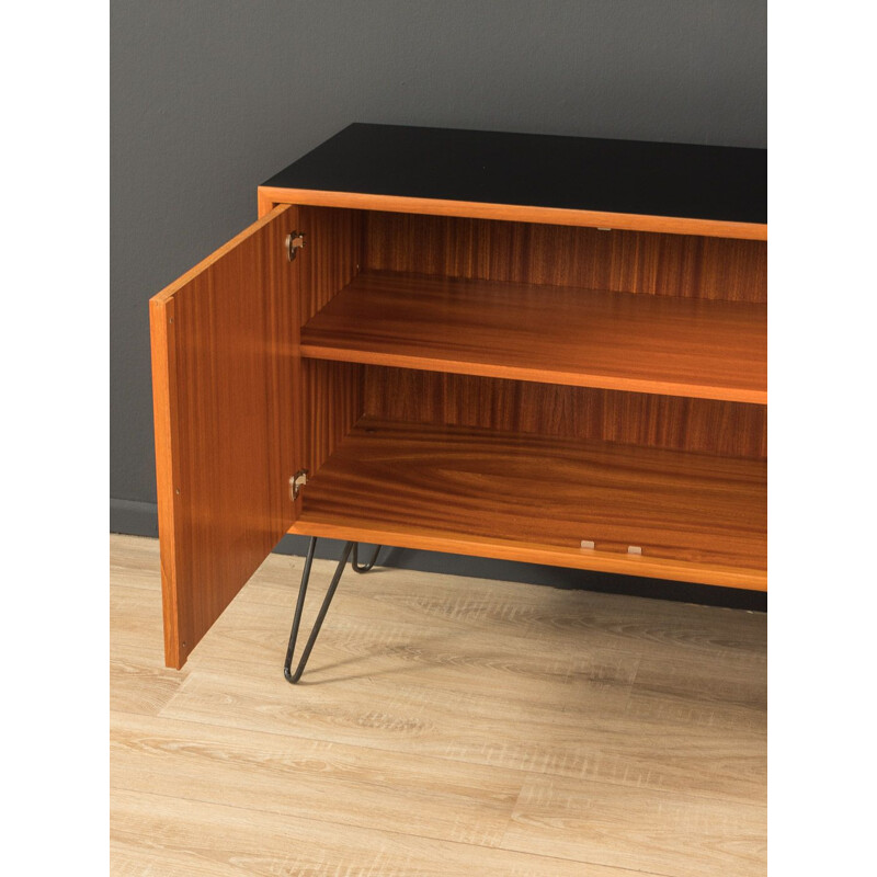 Vintage teak sideboard with four drawers and three doors by WK Möbel, Germany 1960s