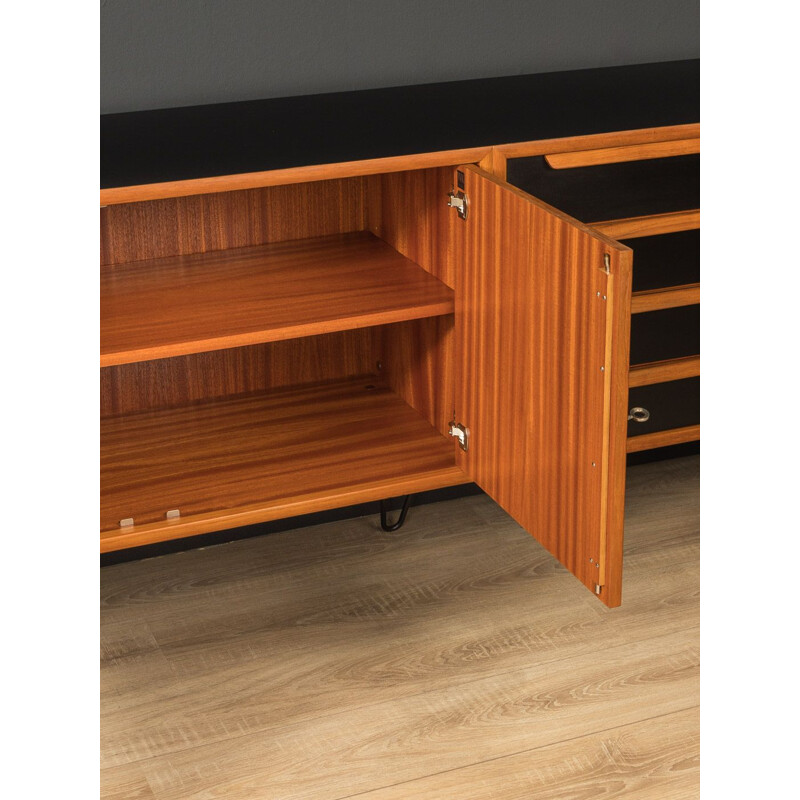 Vintage teak sideboard with four drawers and three doors by WK Möbel, Germany 1960s