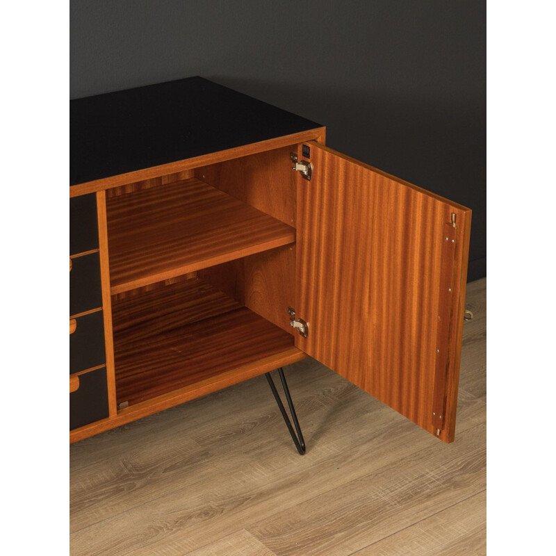 Vintage teak sideboard with four drawers and three doors by WK Möbel, Germany 1960s