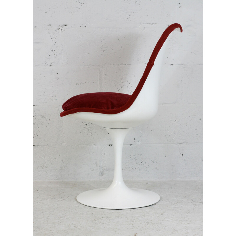 Vintage Tulip swivel chair stamped by Knoll, USA 1960