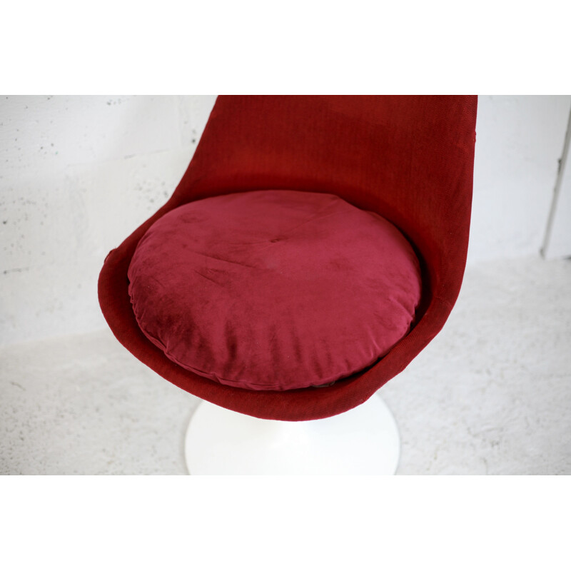 Cadeira giratória Vintage Tulip com carimbo da Knoll, EUA 1960