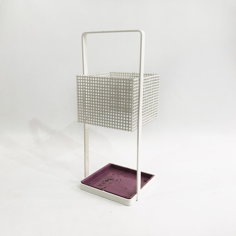 Modernist vintage umbrella stand by Josef Hoffmann for Bieffeplast, 1970s