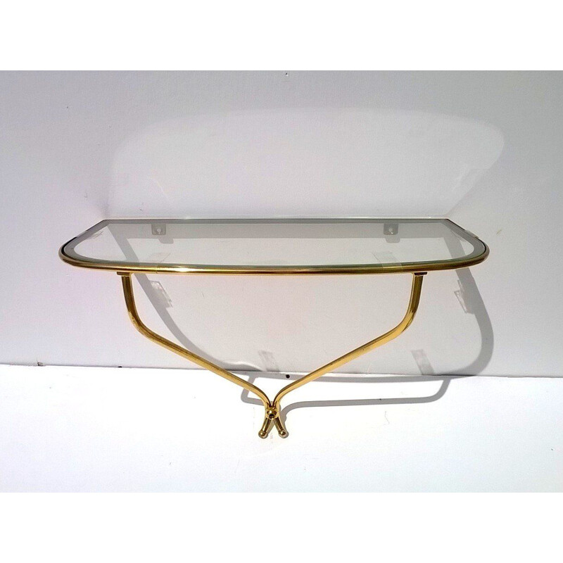 Mid-century Italian console and mirror set by Fontana Arte, 1940s