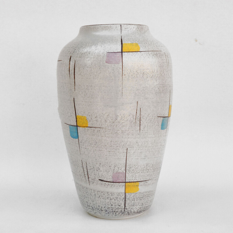 Vase vintage New Look par Strehla Keramik, Allemagne 1970