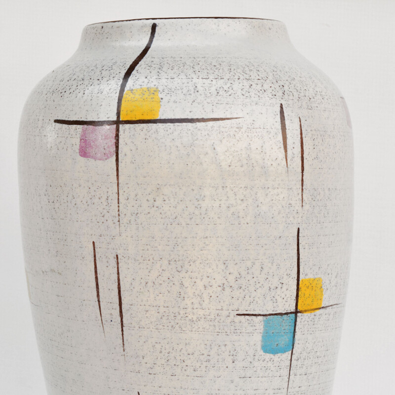 Vase vintage New Look par Strehla Keramik, Allemagne 1970