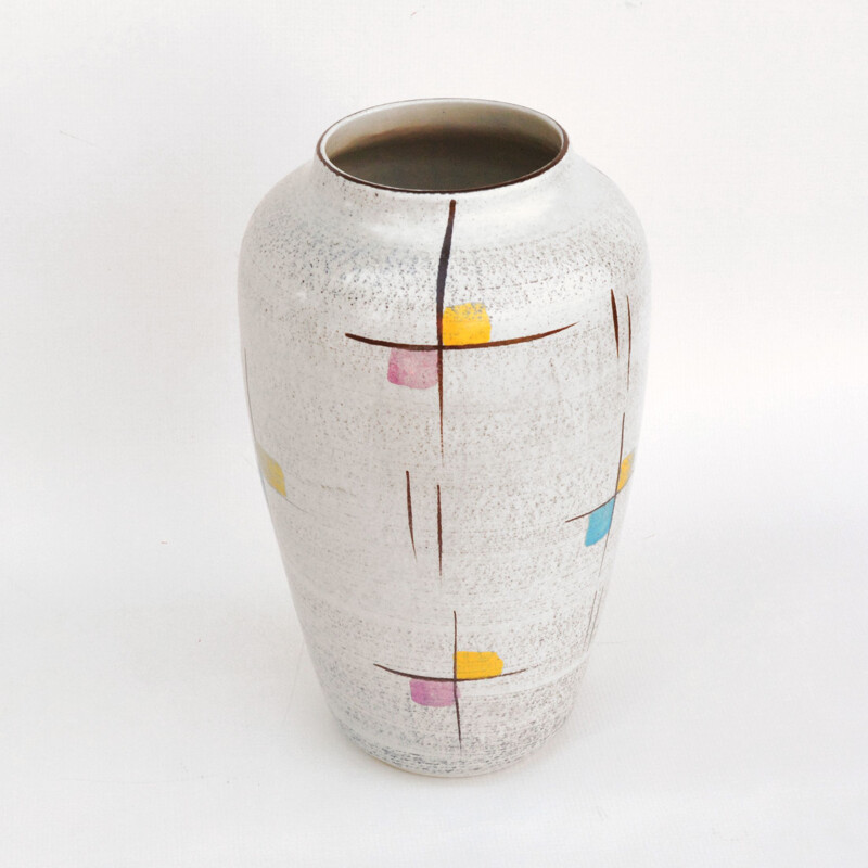 Vase vintage New Look par Strehla Keramik, Allemagne 1970