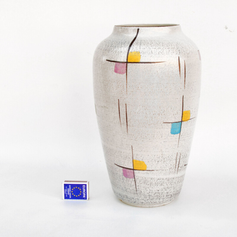 Vase vintage New Look par Strehla Keramik, Allemagne 1970