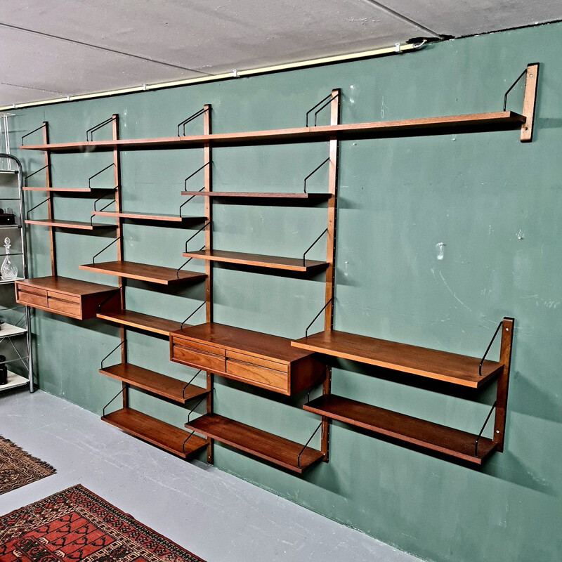 Vintage system wall unit by Poul Cadovius, 1960s