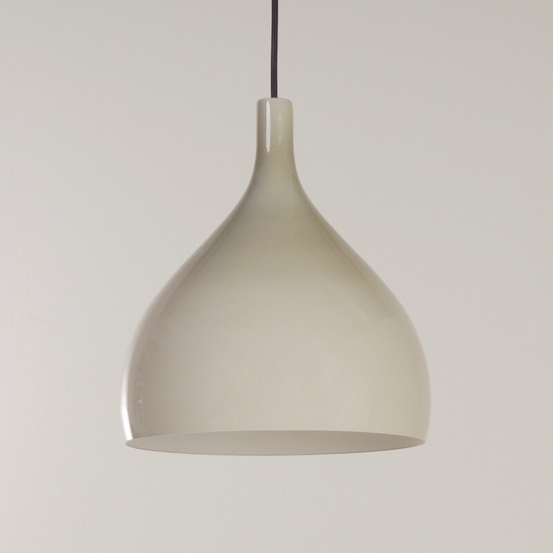 Beige Venini hanging lamp in Murano glass, Paolo VENINI - 1960s