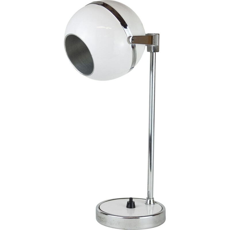 Vintage white Eyeball desk lamp, 1960s