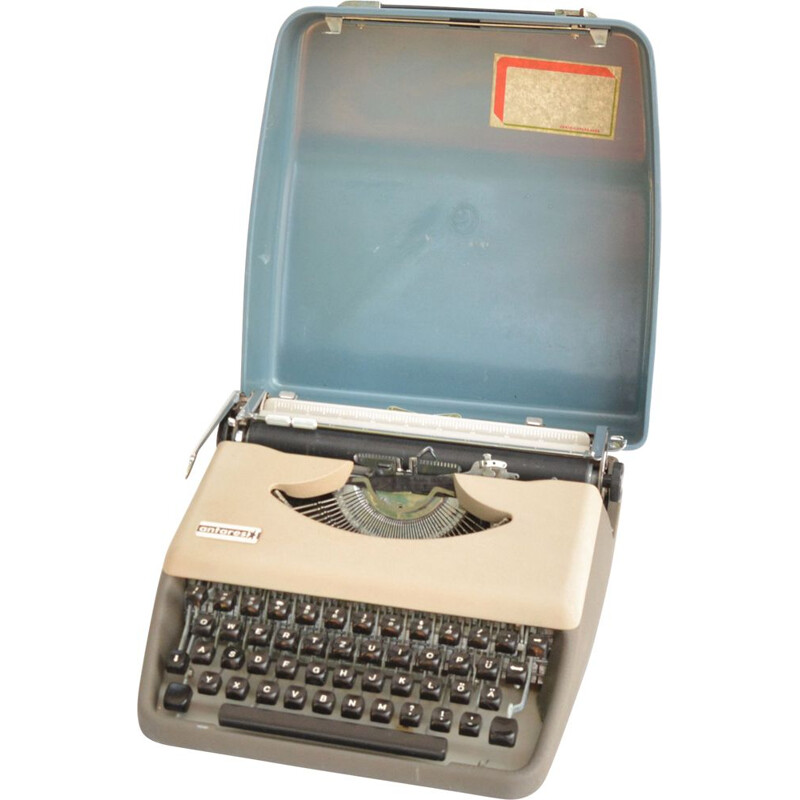 Vintage suitcase typewriter by Antares Parva, Italy 1970s