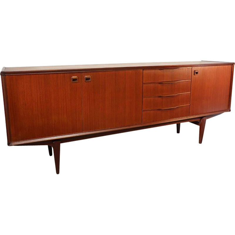 Scandinavian vintage solid teak sideboard, 1960