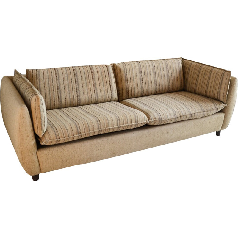 Original Danish 2 seater sofa in wool and beech - 1970s