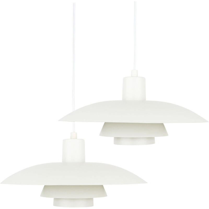 Pair of Danish vintage pendant lamps PH 43 by Poul Henningsen for Louis Poulsen, 1966