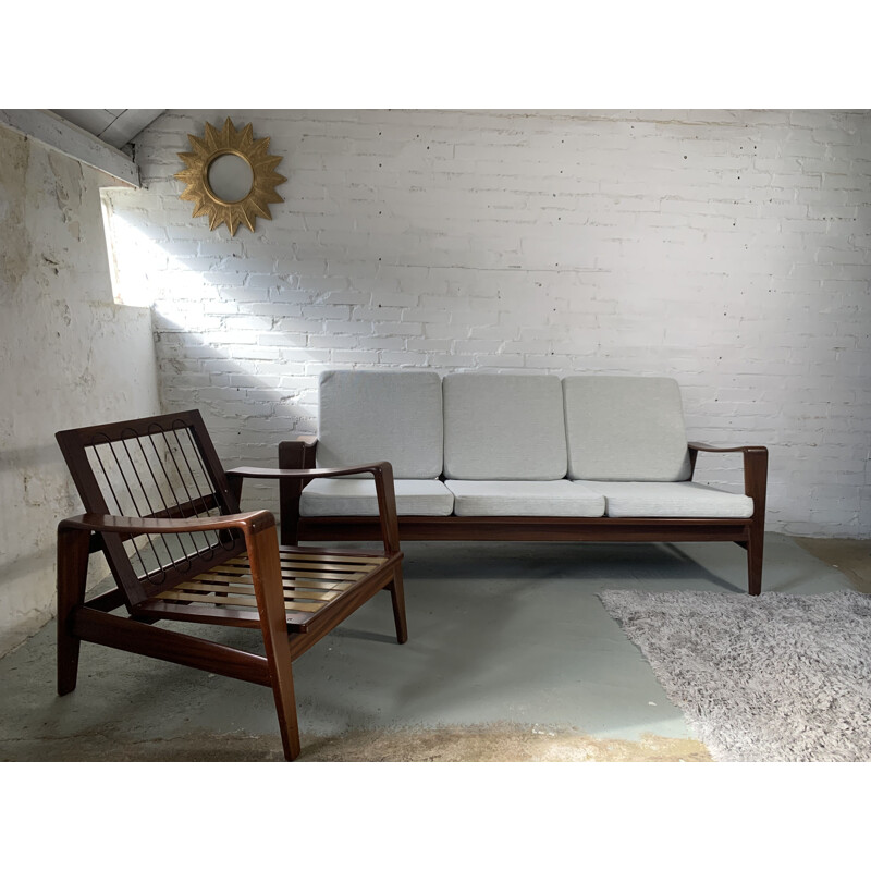 Vintage living room set by Arne Wahl Iversen for Komfort, Denmark 1960s