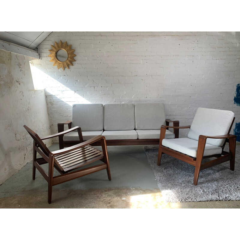 Vintage living room set by Arne Wahl Iversen for Komfort, Denmark 1960s