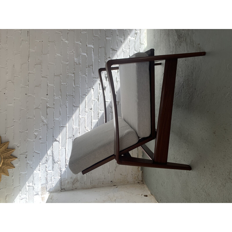 Pair of vintage S armchairs by Arne Wahl Iversen for Komfort, Denmark 1960s