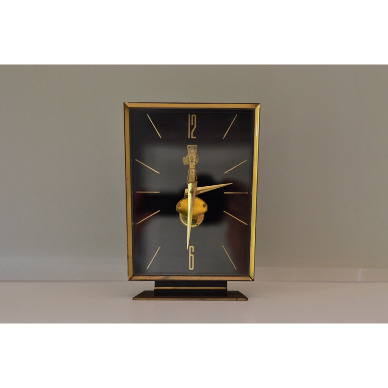 Horloge de table vintage Kaiser à mouvement, Allemagne 1950