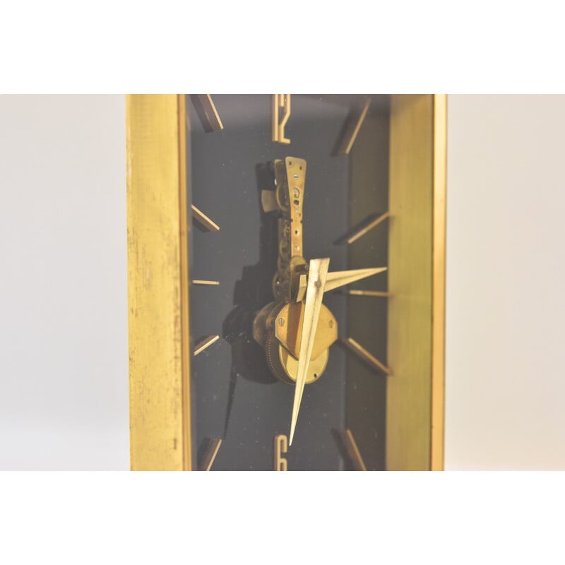Horloge de table vintage Kaiser à mouvement, Allemagne 1950