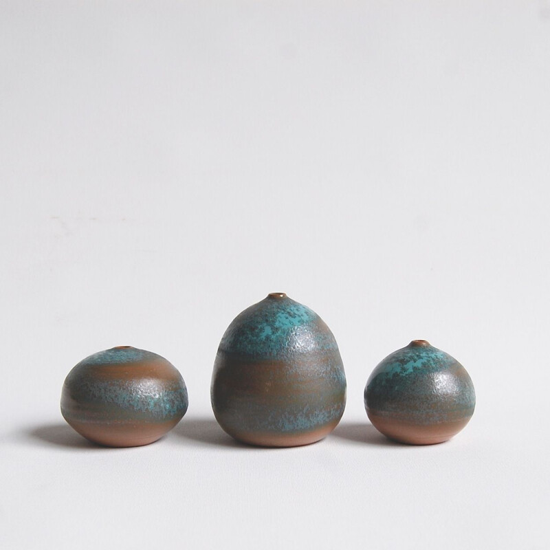 Set of 3 vintage ceramics by Antonio Lampecco