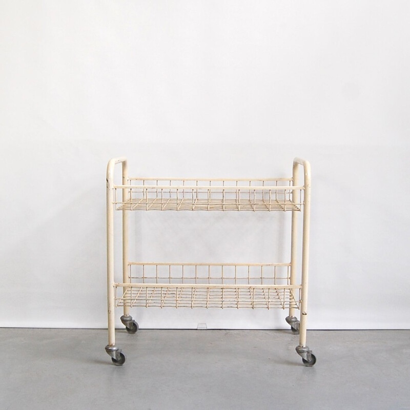 Mecatable vintage trolley by Pierre Guariche for Meurop, 1960s