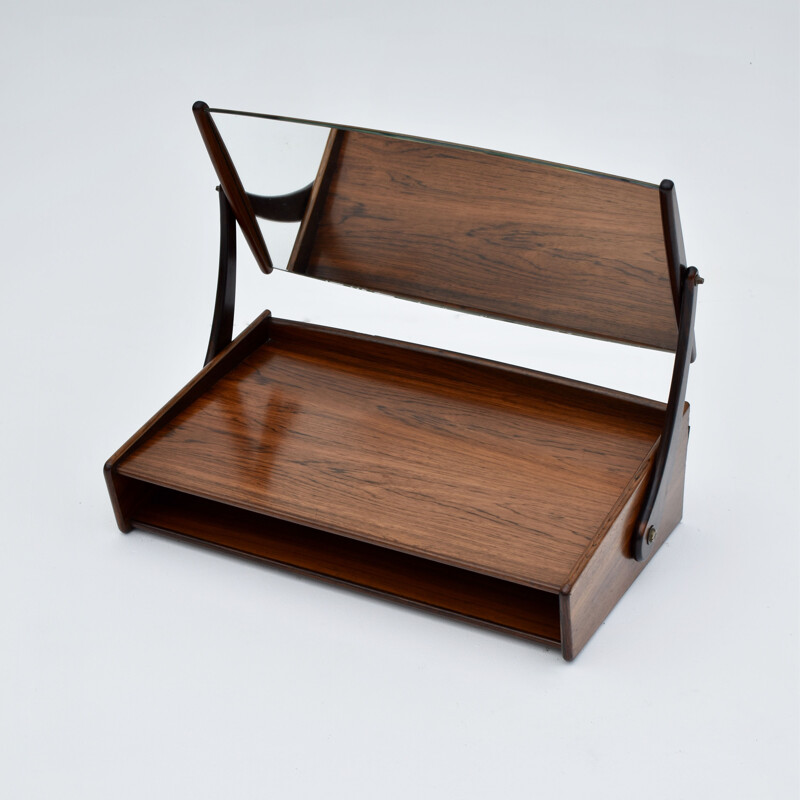 Rosewood Wall Mounted Vanity Unit by Svend Aage Madsen for NB Mobler 