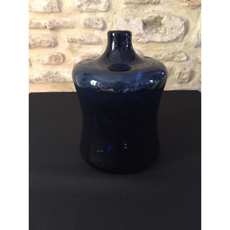 Blaue Vintage-Vase von Timo Sarpaneva für Litalla, 1960