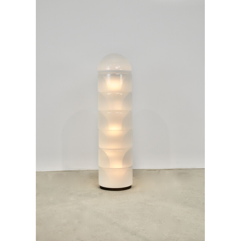 Vintage Lt316 floor lamp in Murano glass by Carlo Nason for Mazzega, 1970