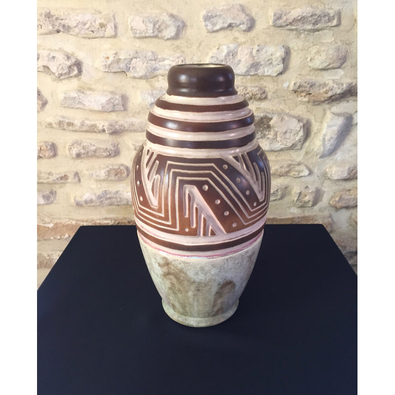 Art deco vintage mougin nancy vase by Geo Condé